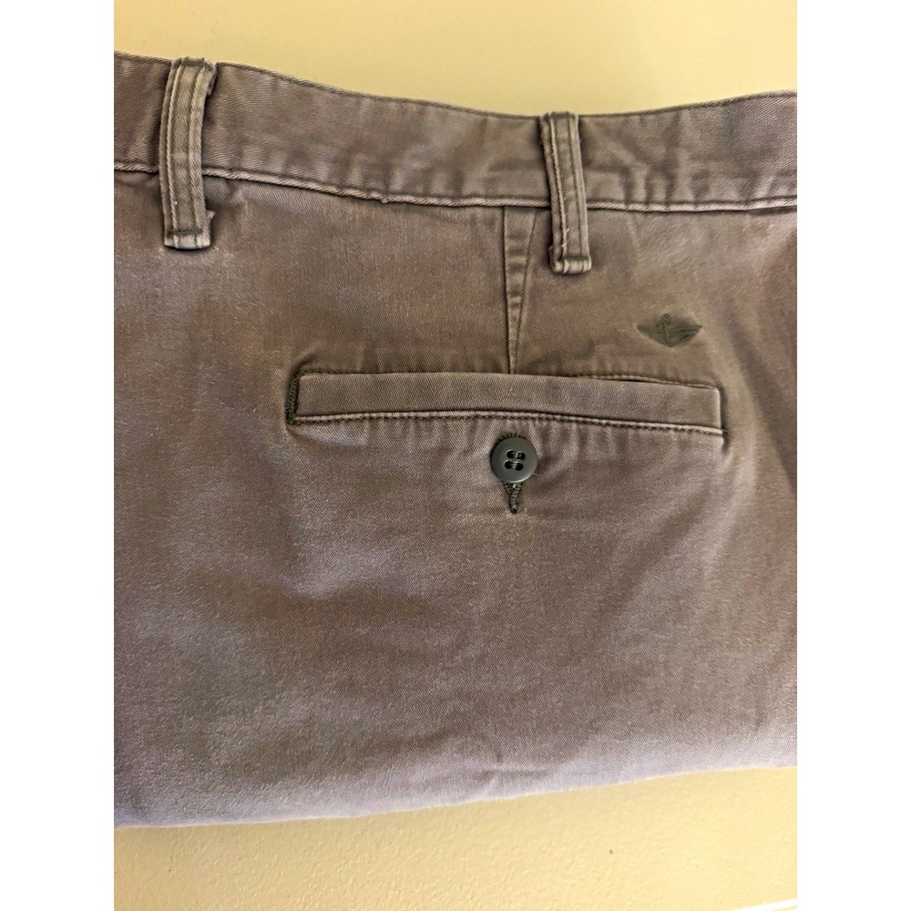 Dockers Men's 40x28 Gray Cotton Twill Stretch Regular Fit Straight Cargo Pants